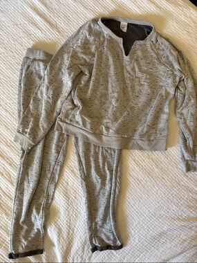 stars above Heather Gray Women's Two-Piece Pajama Set